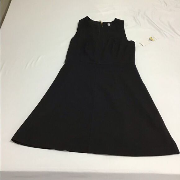 Kensie Black Sleeveless Flare Dress NWT Sz M - Picture 5 of 11